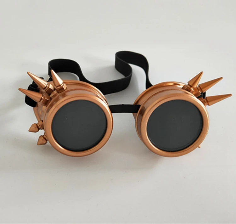 

Fashion Cosplay Barbed Steam Punk Accessories Vintage Unique Costume Goggles with Individuality Rivets