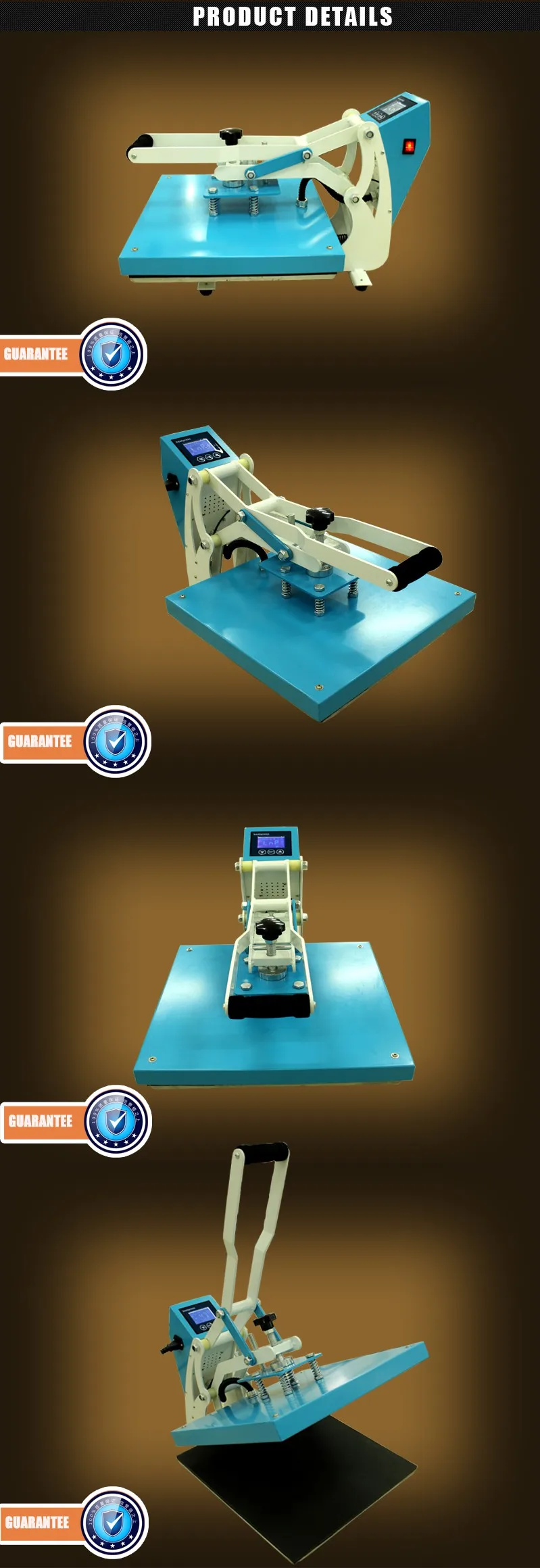 Manual t shirt sublimation printer transfer printing machine