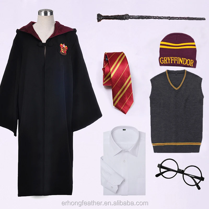 
Harry potter cosplay cloak whole set suit OEM service 