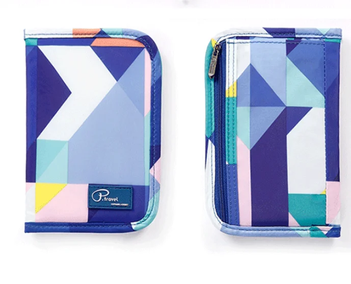 

New design Waterproof Material Passport Holder 3D Full Printing Vivid Image Nylon Zipper Travel Wallet