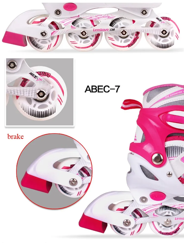 Lenwave Brand Custom Colorful Inline Roller Skate,Four Wheel Roller