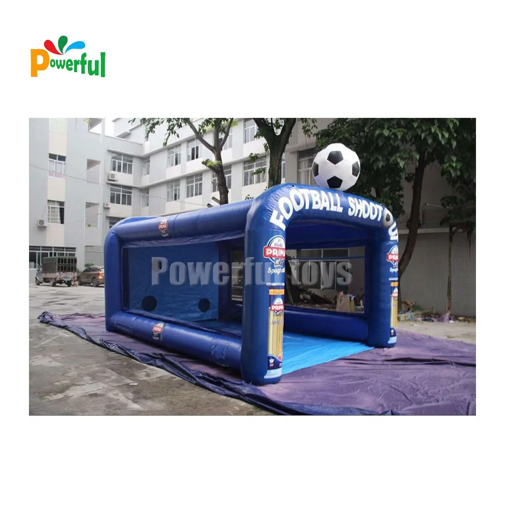 Newest designed inflatable football goal carnival inflatable football soccer shooting target
