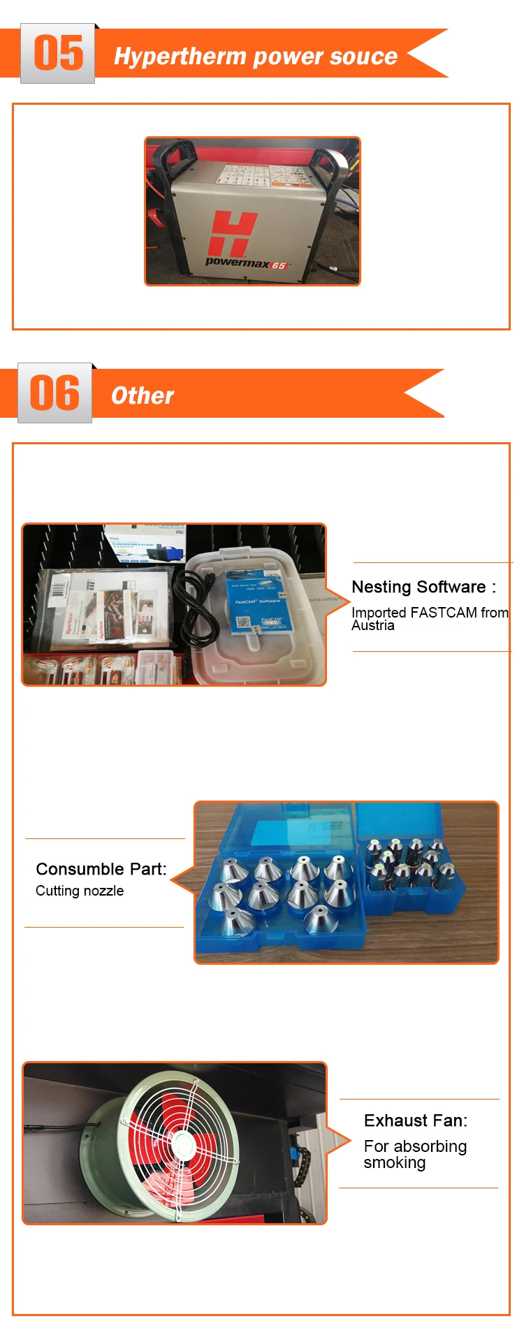 1325 100A Iron Metal Steel Stainless Cnc Plasma Cutting Machine