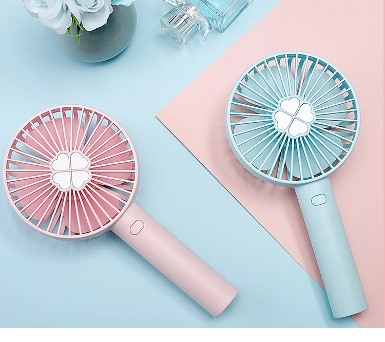 Clover handheld summer adjustable ventilator usb rechargeable desktop outdoor fan