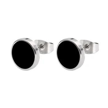 black ear studs