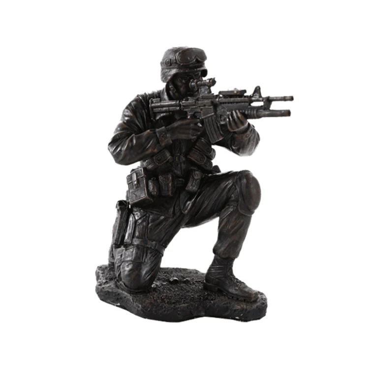 resin soldier statue