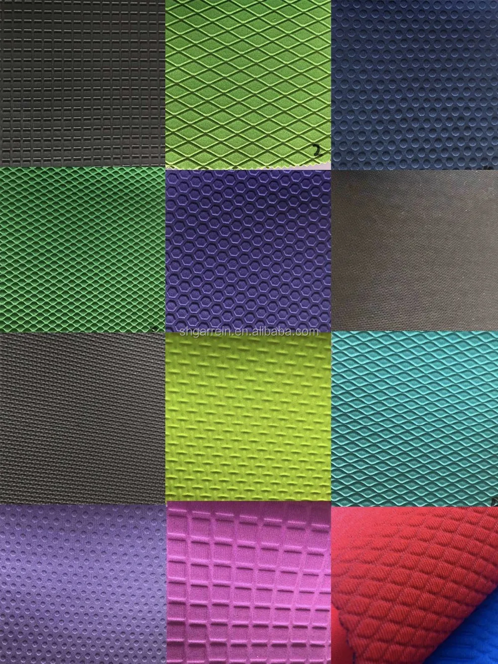 small moq free sample smooth skin neoprene fabric textured