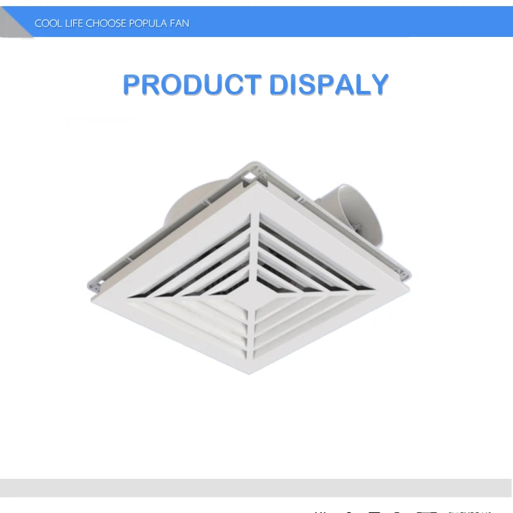 100mm Duct Integrated Ceiling Exhaust Fan Kitchen Hotel Bathroom ...