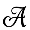 Acrylic Initial Letter A Monogram Personalized Wedding Cake Topper Unique Cake Topper