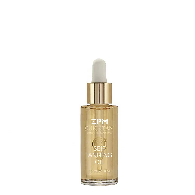 

ZPM OEM/ODM Private Label Amazon Hot Sale Organic Shimmer Body Oil Body Bronzer Sunless Natural Tanning Oil, Customized color