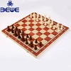 Wholesale Custom Wooden Chess Checkers Backgammon 3 in 1 Foldable Chess Board Set