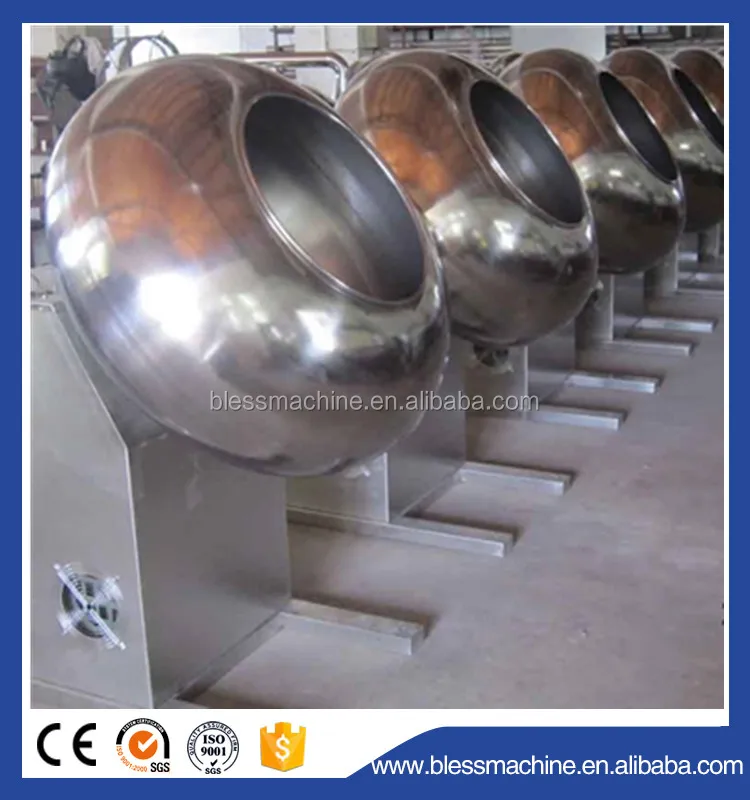 Full automatic and labour saving 30 years factory Automatic bench top chocolate beans coater with Alibaba trade assurance