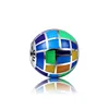 Multi-color drop enamel beads new mold fashion charm silver 925 for New Year gift