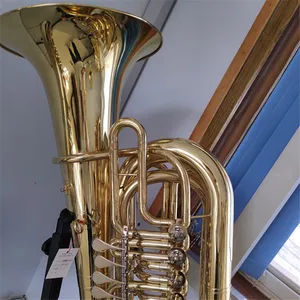 Gold lacquer C tone tuba