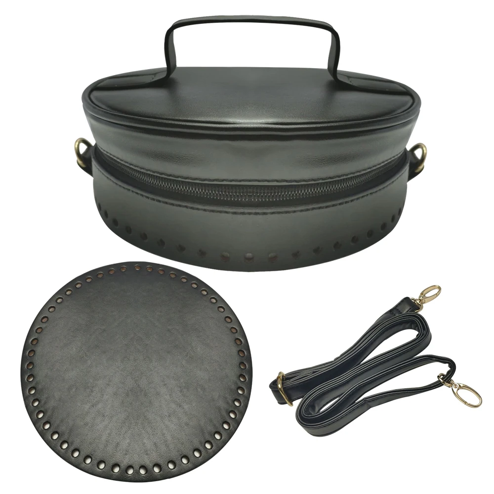 

Wholesale leather bag bottoms, diy bag making accessories, handbag base, Black