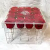 Crystal Acrylic Lollipop Box Plexiglass Flower Gift Packaging Box