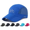 Wholesale Microfiber Sport Caps Mesh Foldable Golf Camp Cap Hats Pocketable For Summer