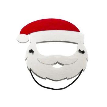 Wholesale Christmas Party Cosplay Mask Felt Santa Claus Full