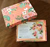 orange color packaging box cross bottom packaging solid