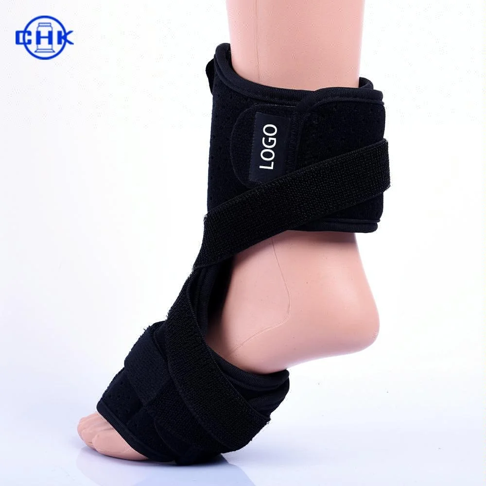 

Professional orthosis splint plantar fasciitis sleep support foot drop splint ankle brace for Ankle Sprain, Black