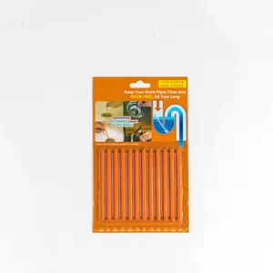 Image of Keeps Drains And Pipes Clear And Odour Remover Sewer Sink Drain Cleaner Stick 12 Sticks