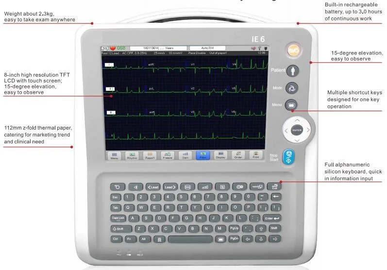 Low Price For 6 Channel Multichannel Ecg Machine