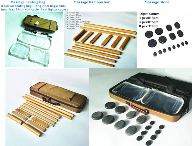 Bamboo Massage Set Buy Bamboo Massage Set hot Stone Heating Bag