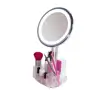 2018 best selling theatrical touch sensor LED lighted makeup table mirror smart vanity mirror 10X magnifier