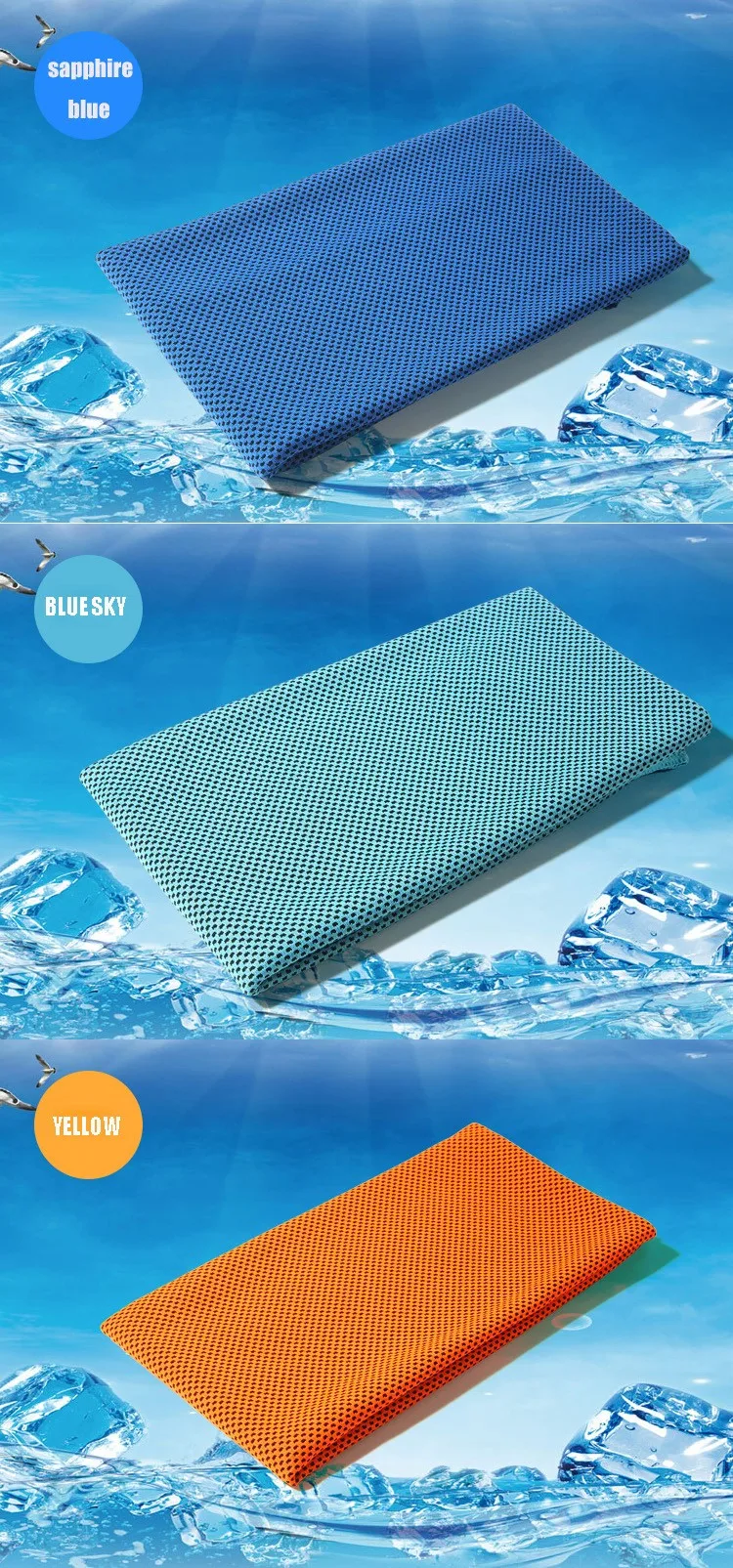 arctic blue cooling towel