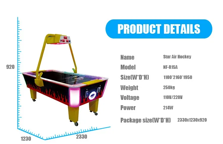 Table Air Hockey India Arcade Amusement Game Machine 2 In 1 Air