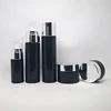High end modern 40ml 100ml 120ml cosmetic pump lotion bottle black