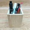 Custom desktop wooden pencil holder