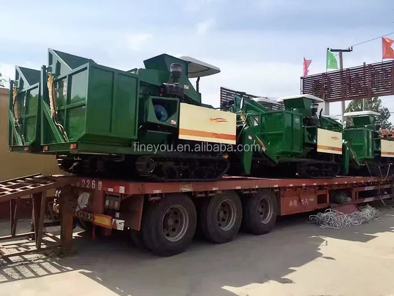 crawler corn harvester