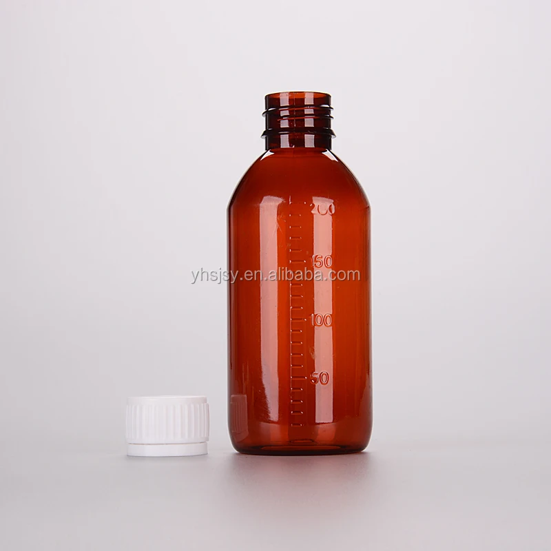 200ml Plastic Pet Amber Syrup Bottle Purple Syrup Bottle Buy 200ml