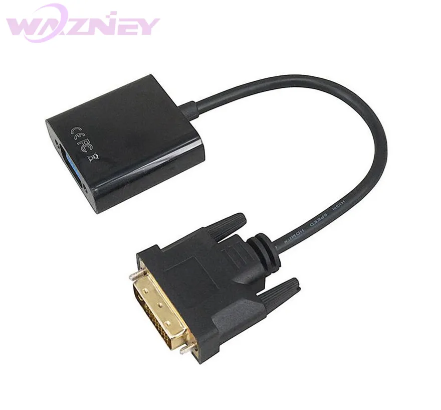 Dvi To Vga Dvi D To Vga Adapter Cable 24 1 25 Pin Dvi Male To 15 Pin