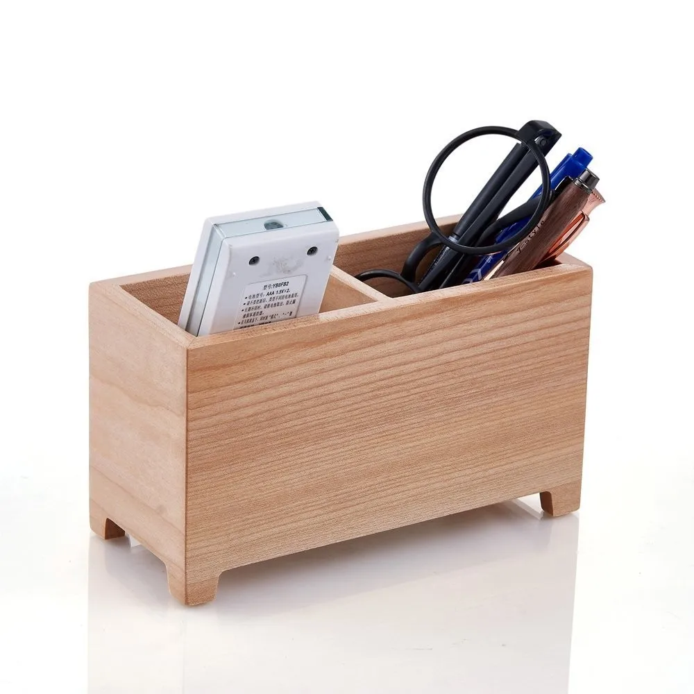 Decorative Wooden Office Desk Storage Pen And Pencil Holder Box With Calerdar Buy Wooden Pen