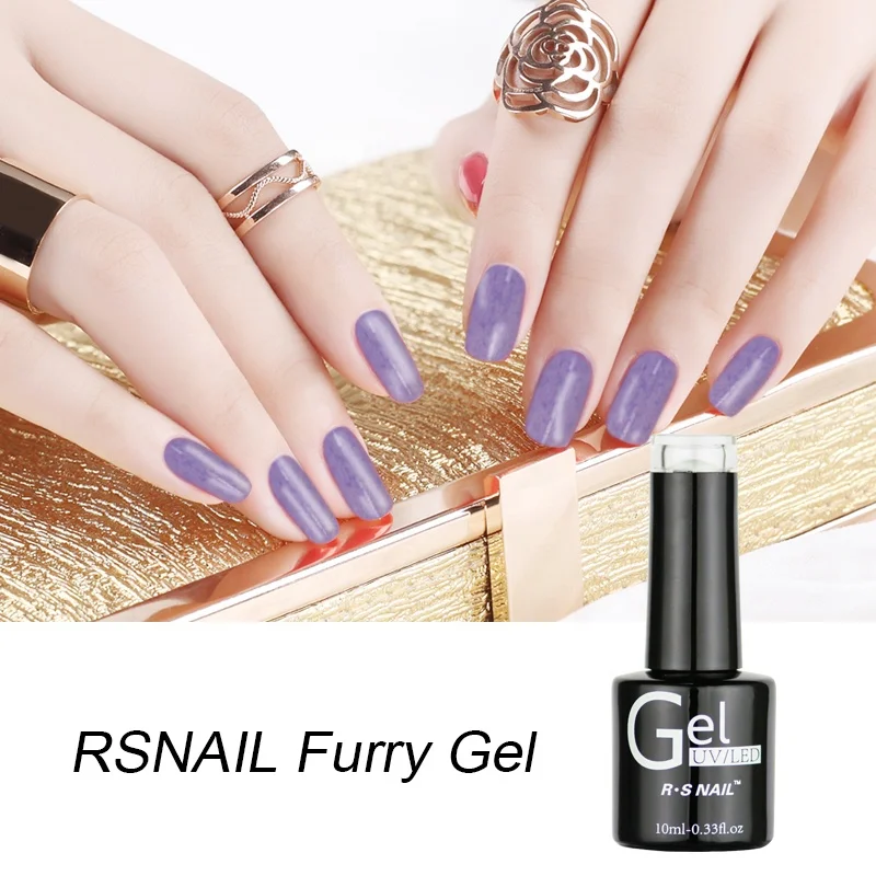 

Free sample RS Nail soak off gel polish,furry gel polish, 12