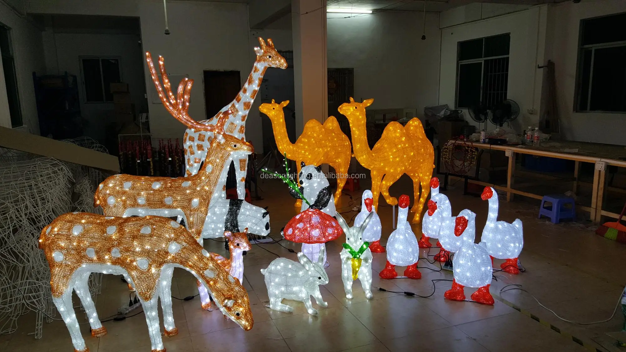 Christmas Led Acrylic Animals - Buy Outdoor Animated Christmas Animals 