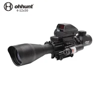 

Ohhunt 4-12X50 Range finding Red&Green Illuminated Reticle Combo Crossbow with Green Laser rifle scope