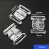 15mm Transparent swimwear buckle clip bra fashion adjuste clasps