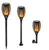 Top Quality Solar Energy LED Torch Light Emulational Flame Flickering True Fire For Yard Garden Driveway Lighting