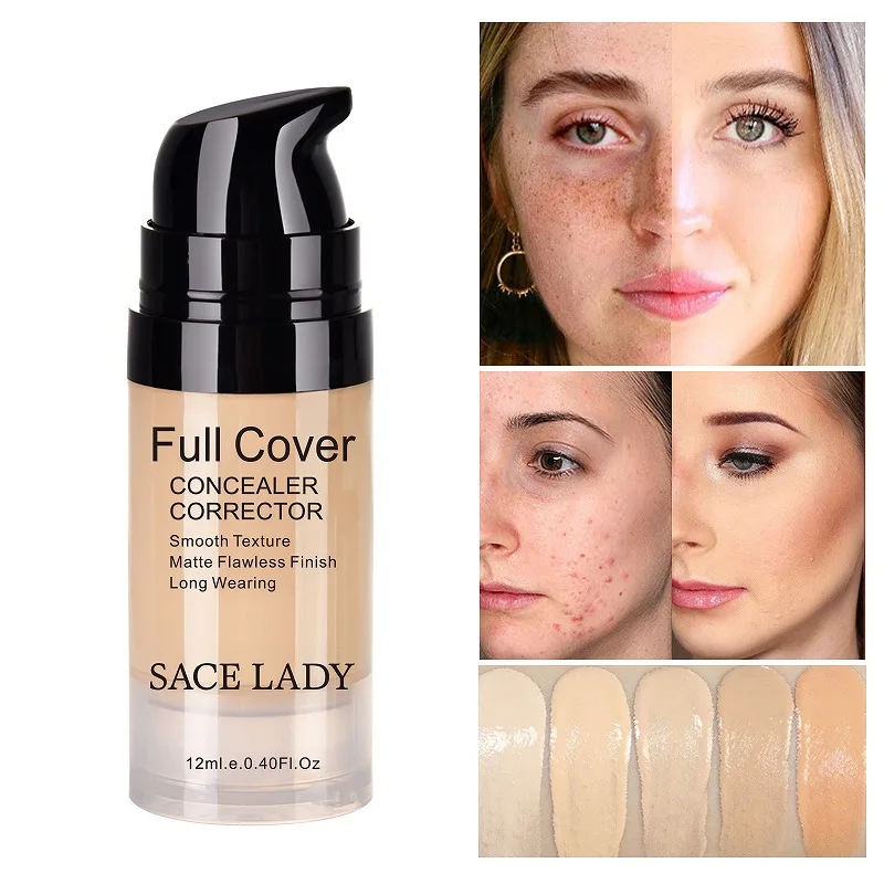 

Hot sale makeup 12ml waterproof smooth liquid concealer for facial