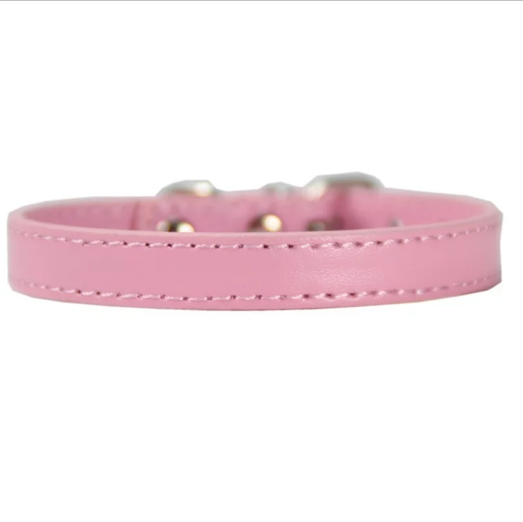 

Colorful PU Material Adjustable Padded Customized Luxury Pet Dog Collar