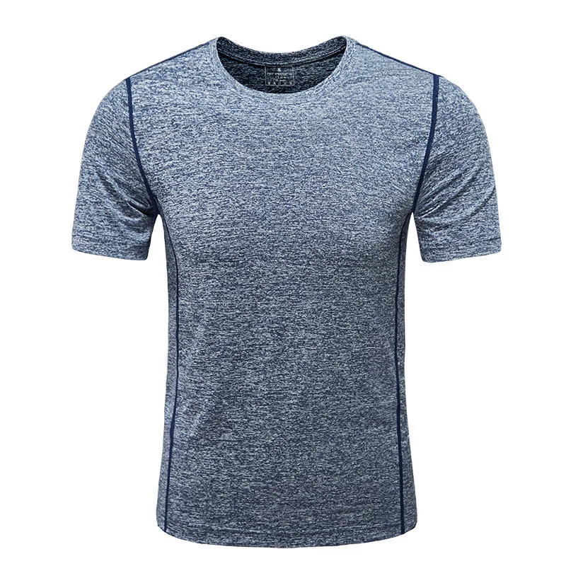 Blank Gym T Shirt In Stock Men's Short Sleeve Sport Solid T-shirts ...