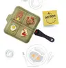 NEW Grill pan multifunction casted aluminum non stick rectangle separate pan cookware