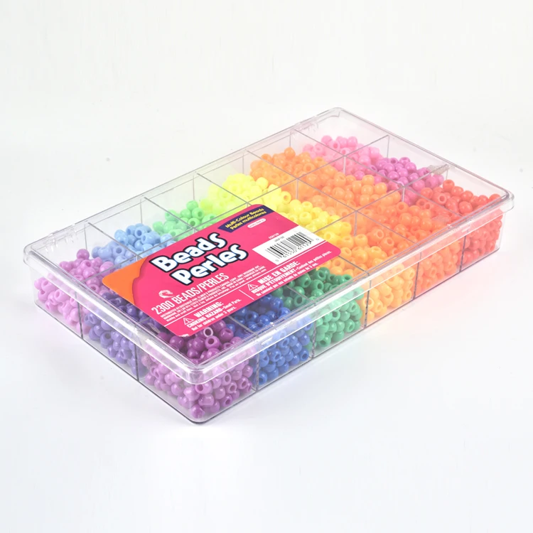 WELCOMY DIY Beads Set Necklace Bracelet Jewelry Making Crafts Kits Girls Kids 1000 Beads 24 Different Types Shapes