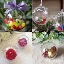 New 8cm Clear font b Christmas b font Decoration font b Hanging b font font b