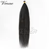 VMAE Super Quality Raw Indian Double Drawn Full End Kinky Straight I Tip Curl Keratin Hair Prbonded Weave Human Hair Extension