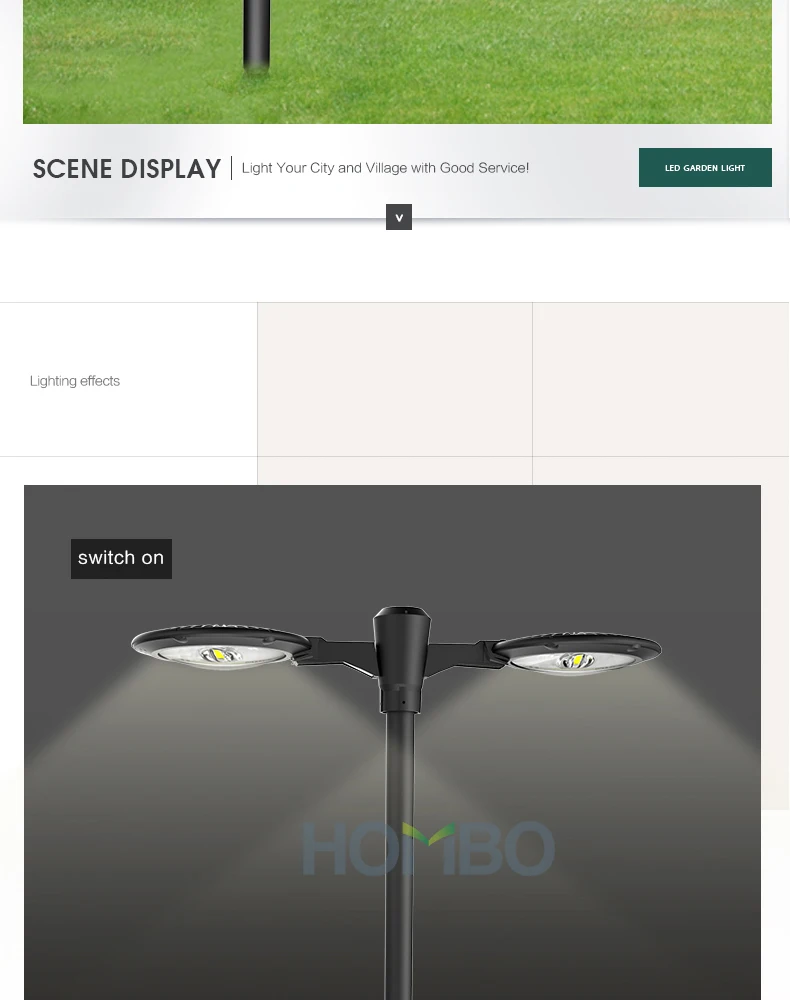 ik08 high brightness lumens power led garden lights 80w 90w - ANKUX.COM