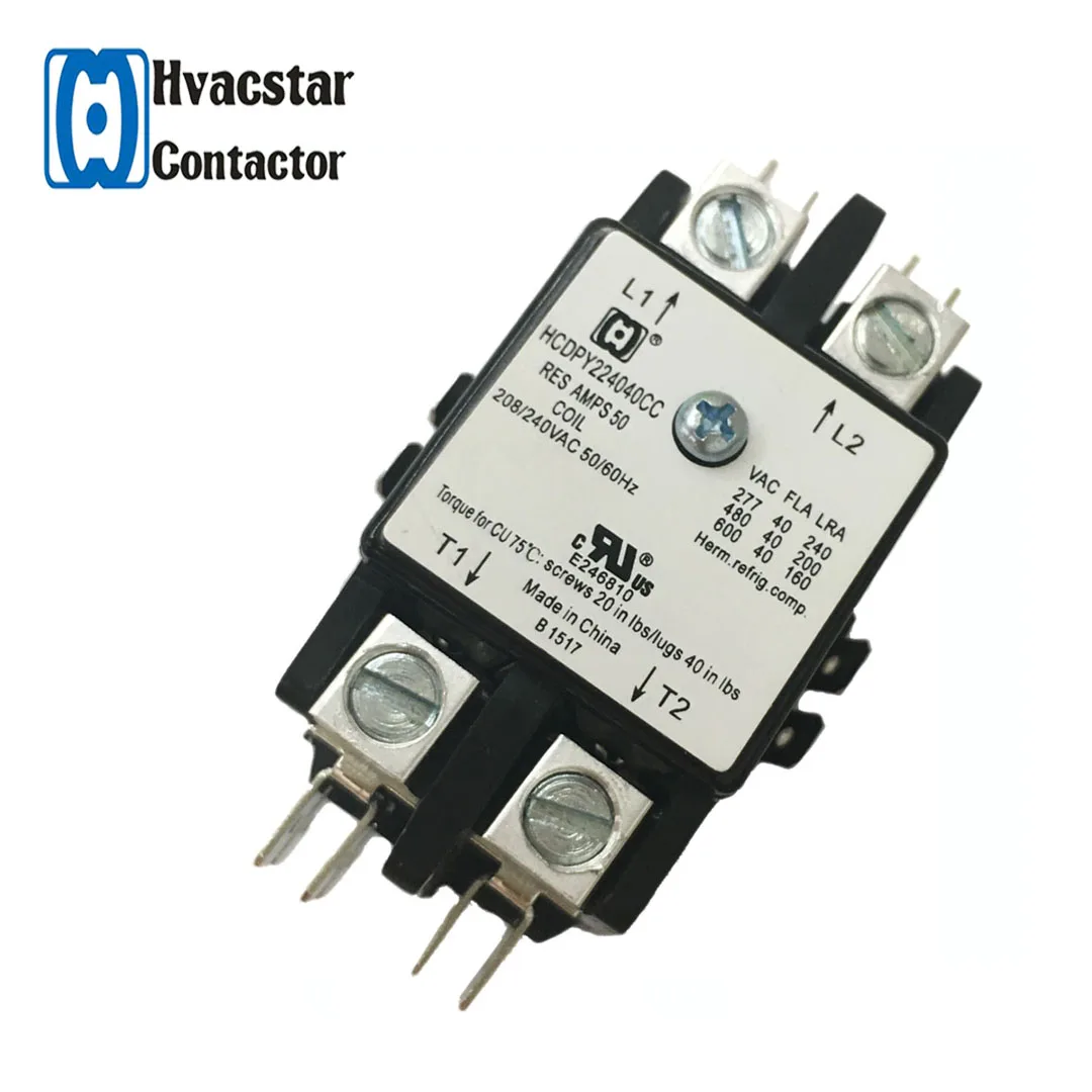 factory direct sale CSA approved electrical contactor types 25A with 24v coil